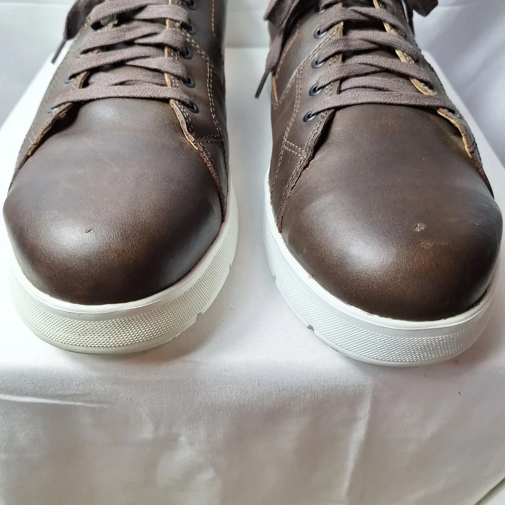 RED WING Zero-G Lite Oxford Mens Sz 11.5D Brown Leather Aluminum Safety Toe GUC